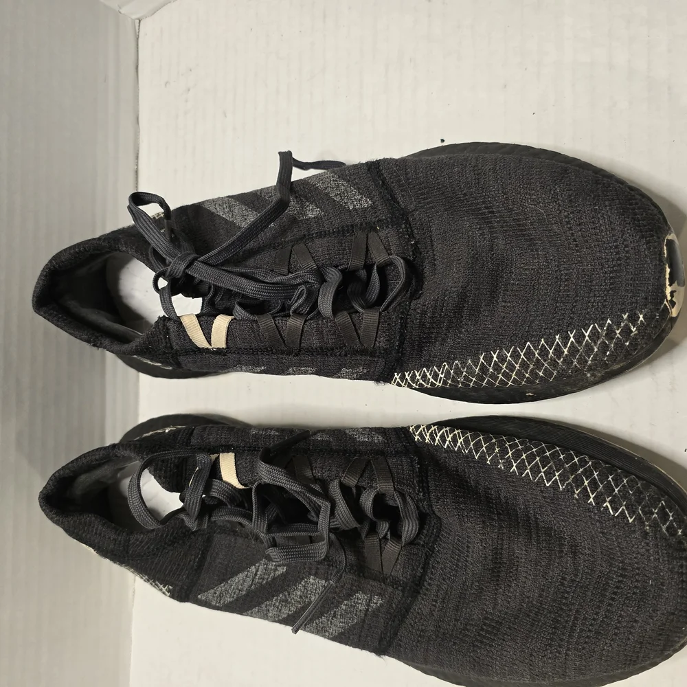 adidas Black and Gray‎ Athletic Shoes with Breathable Mesh and Lightweight Sole